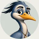 Blau, the canal heron of Amsterdam